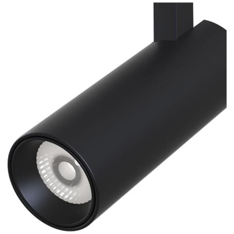 Faretto Focus Led Per Binario Moderno Alluminio Nero Luce Calda 10w - Foto 2