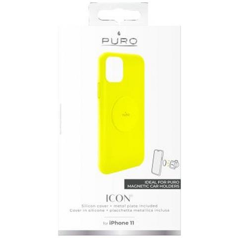 Cover Protettiva Magnetica Icon Per Iphone 11, Giallo - Foto 3