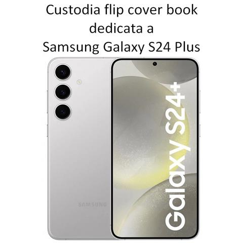 Custodia A Libro Book Case Per Samsung Galaxy S24 Plus Sm-s926 Black - Foto 2