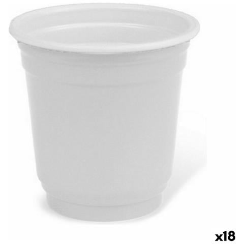 Set Di Bicchierini Da Chicchetto Algon Riutilizzabile Bianco Plastica 72 Pezzi 50 Ml (18 Unità) - Foto 1