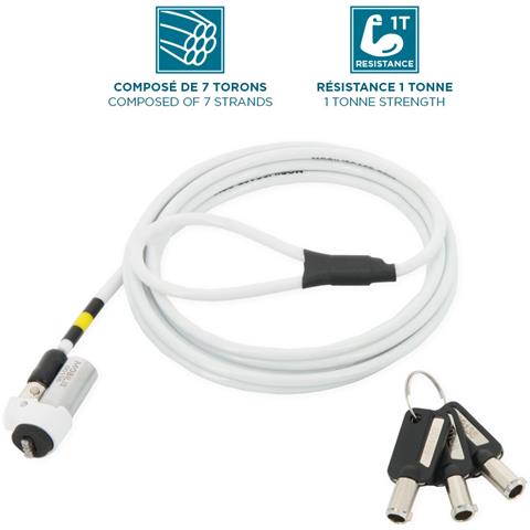 001329 cavo di sicurezza Bianco 1,8 m - Foto 1
