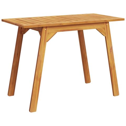 Tavolo Da Pranzo Da Giardino 110x56x75 Cm Legno Massello Acacia - Foto 2