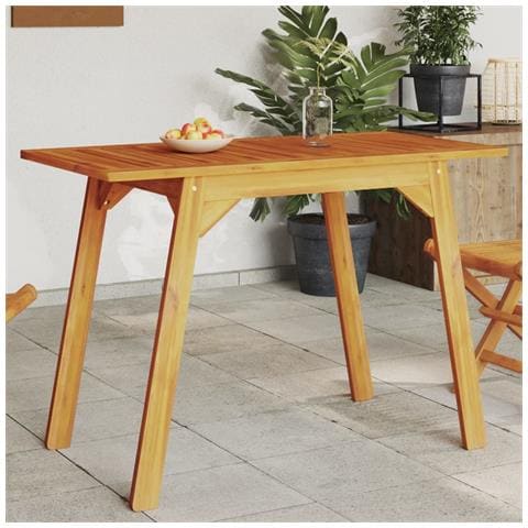 Tavolo Da Pranzo Da Giardino 110x56x75 Cm Legno Massello Acacia - Foto 1