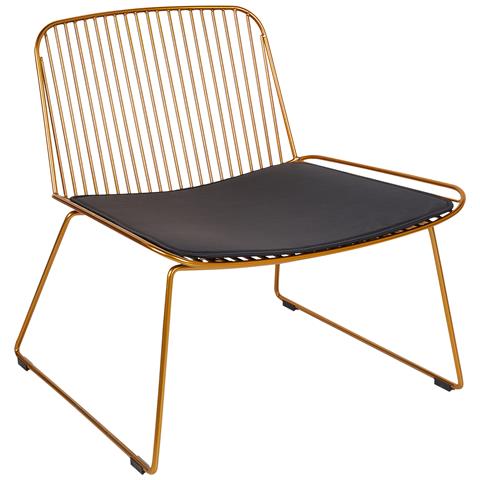 Sedia Metallo Oro Snorum - Foto 8