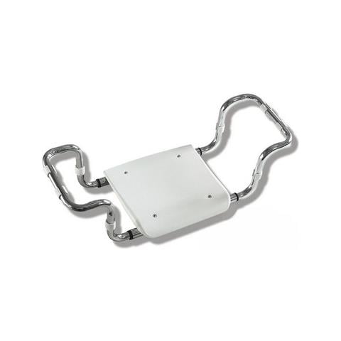 Sedile Per Vasca In Polipropilene Senza Schienale Telaio Cromo Bianco - Cromo - Foto 1