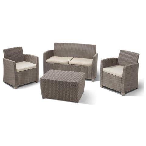 Set esterno Allibert K231416 MIA Lounge Cappuccino - Foto 1