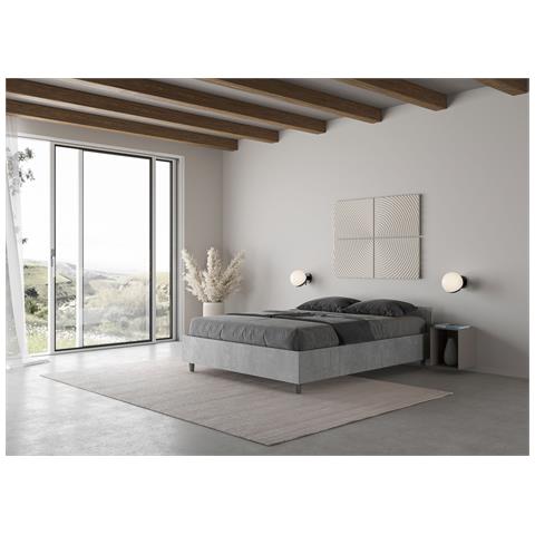 Letto Contenitore 140x190 Cemento Nuamo - Foto 5