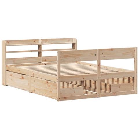 Letto Senza Materasso 120x190 Cm In Legno Massello Di Pino - Foto 3