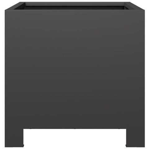 Fioriera Da Giardino Nera 30x30x30 Cm In Acciaio - Foto 9