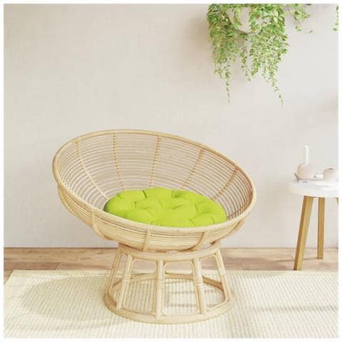 Cuscino Rotondo Verde Chiaro 60x11 Cm In Tessuto Oxford - Foto 1