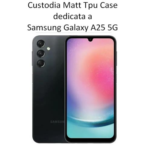 Custodia Tpu Silicone Cover Case Per Samsung Galaxy A25 5g Black - Foto 2