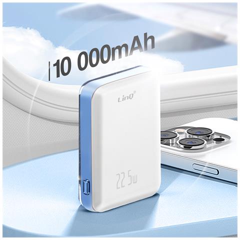 Batteria Esterna 15w Magsafe 10000mah Power Delivery 20w, Bianco - Foto 2