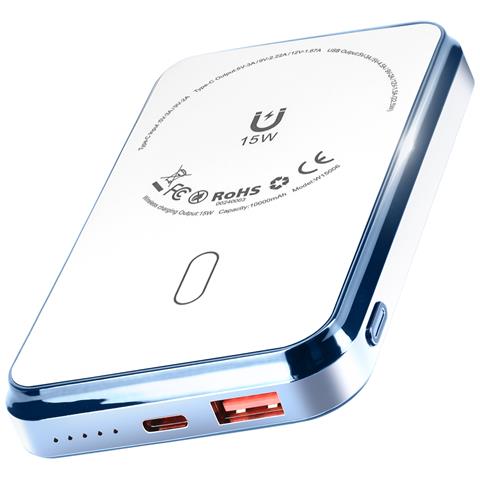 Batteria Esterna 15w Magsafe 10000mah Power Delivery 20w, Bianco - Foto 5
