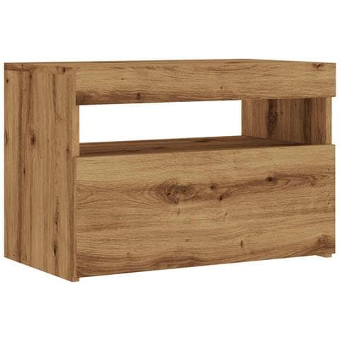 Mobile Porta TV con LED Artigianale 60x35x40 cm Multistrato - Foto 9