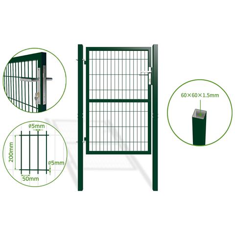 Cancello In Rete 4m H.140cm Razo + Cancello 1m Razo H.140cm Verde - Foto 2