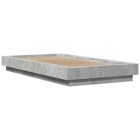 Giroletto Luci Led Grigio Cemento 90x200cm In Legno Multistrato - Foto 3