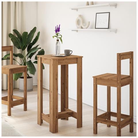 Tavolo Bar Rovere Artigianale 51x50x103,5 Cm Legno Multistrato - Foto 3
