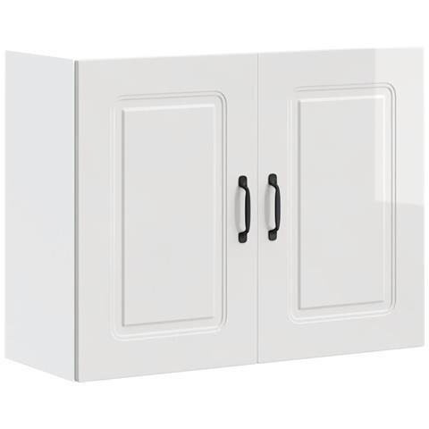 Base Da Cucina Kalmar Bianco Lucido In Legno Multistrato - Foto 1