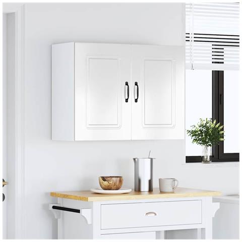 Base Da Cucina Kalmar Bianco Lucido In Legno Multistrato - Foto 3