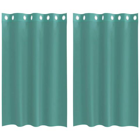 Tende In Voile Con Occhielli 2 Pz Turchese - Foto 2