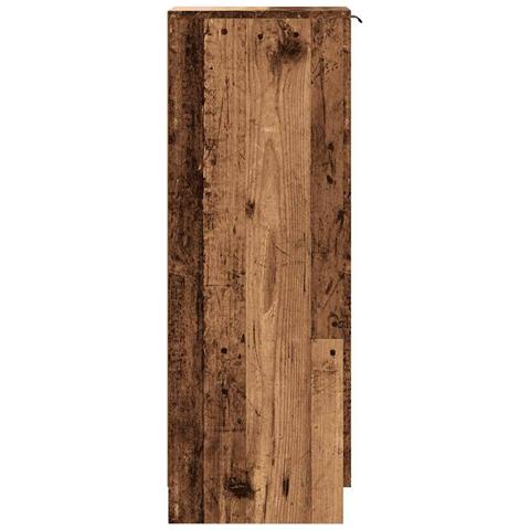 Scarpiera Legno Antico 29,5x35x100,5 Cm In Truciolato - Foto 2
