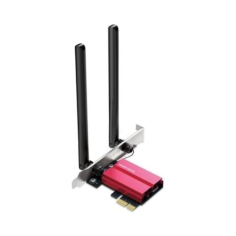 MA86XE V2 PCIe Adattatore AXE5400Mbps Wi Fi 6E Bluetooth 5.3, Chipset Intel 6E, WPA3, MU MIMO, OFDMA, Scheda WiFi PC Fisso, Velocità Tri Band, Supporta Windows 10, 11 - Foto 2