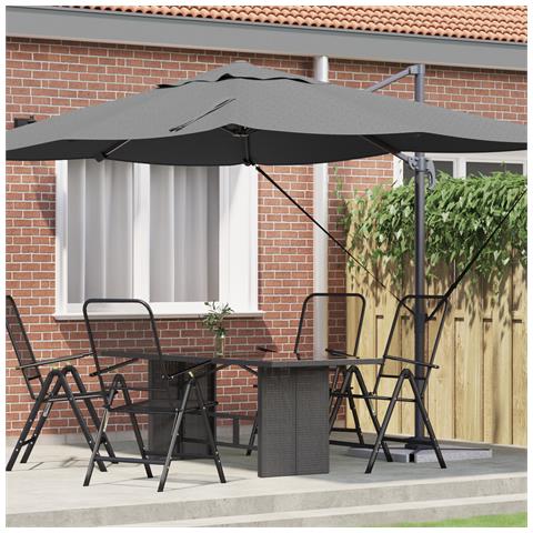 Ombrellone a Sbalzo Antracite - Foto 2