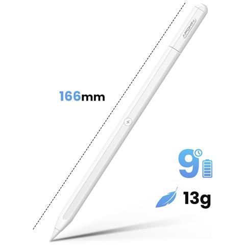 Penna Stilo Bluetooth Per Ipad Pro Con Rifiuto Del Palmo, Autonomia 9h E Ricarica Magnetica, Bianco - Foto 5