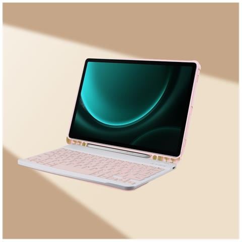 Custodia Con Tastiera Bluetooth Girevole A 360° Compatibile Con Ipad Air 4/air 5 10.9'' - Pelle Pu Rosa - Foto 5