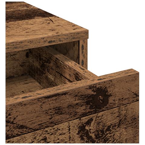 Tavolo da Trucco con Cassetti in Legno Antico 79x41x140 cm - Foto 9