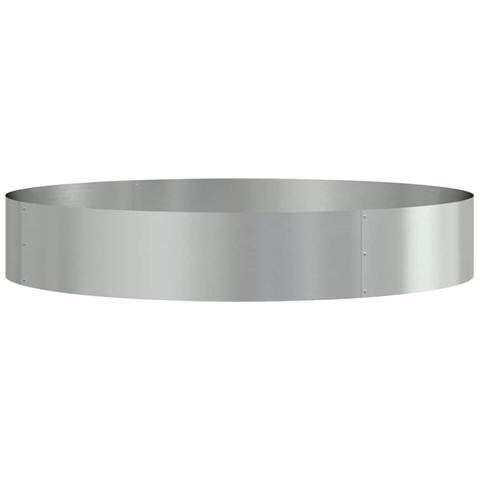 Vaso da giardino Argento 120 x 120 x 20 cm Acciaio zincato - Foto 1