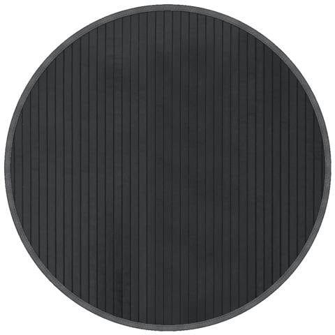 Tappeto Rotondo Grigio 60 cm in Bambù - Foto 1
