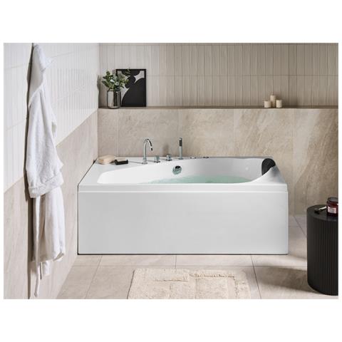 Vasca Idromassaggio Angolare Con Led Caura Lato Destro 175 X 80 Cm Bianco - Foto 1