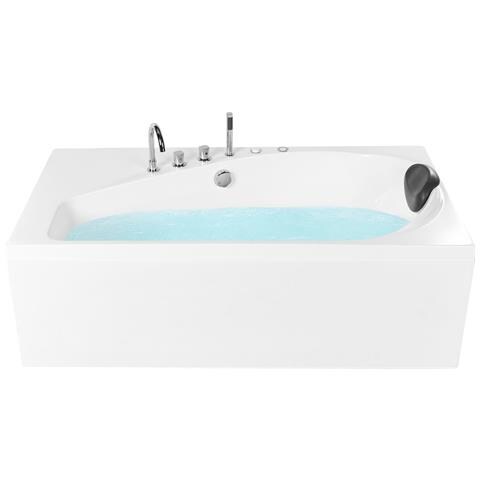 Vasca Idromassaggio Angolare Con Led Caura Lato Destro 175 X 80 Cm Bianco - Foto 2