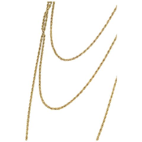 Collana Lunga Trinity In Ottone Placcato Oro - Foto 2