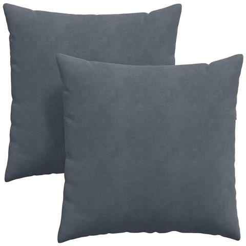 Cuscini da Divano 2 pcs Grigio scuro 60 x 60 cm - Foto 1