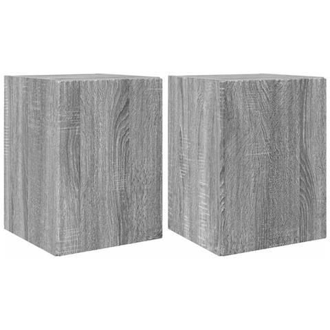 Mobile TV da parete 2 pcs Grigio Sonoma 30 x 31 x 40 cm - Foto 1