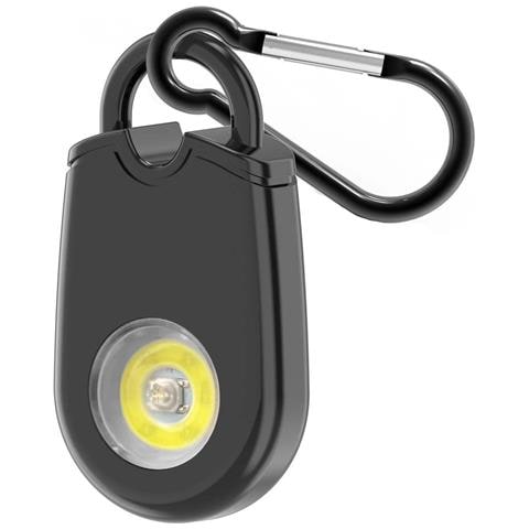 Allarme Di Sicurezza Personale A Led Ultra Luminoso - Allarme Di Emergenza Da 125 Db Con Portachiavi Black - Foto 1