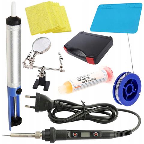 Lutatrice Di Precisione Con Display 80w Set - Electric S | Regolazione Temperatura 180-500°c | Inclusi Accessori E Valigetta - Foto 1