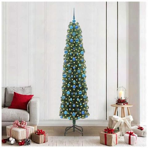 Albero di Natale artificiale con 300 LED Verde 210 cm - Foto 2