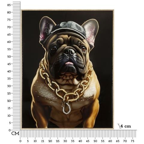 Dipinto Su Tela Bully Donna Con Cappello E Occhiali, 62x82 Cm - Foto 7