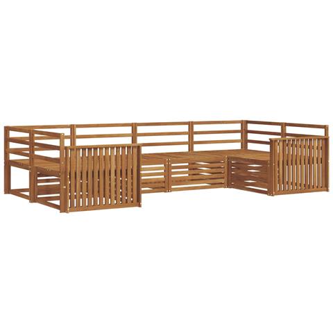 Set divani 6 pcs Naturale Legno di Acacia Massello - Foto 1