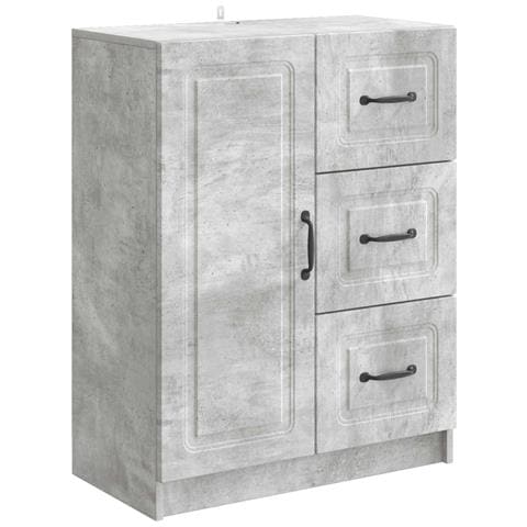 Credenza Grigio Cemento 66 x 34,5 x 87 cm Legno ingegnerizzato - Foto 1