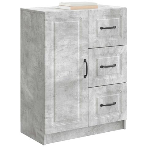 Credenza Grigio Cemento 66 x 34,5 x 87 cm Legno ingegnerizzato - Foto 2
