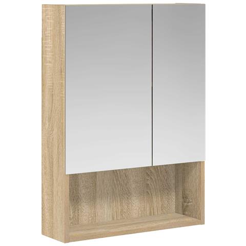 Mobiletto per specchio da bagno Rovere Sonoma 50 x 14,5 x 70 cm - Foto 1