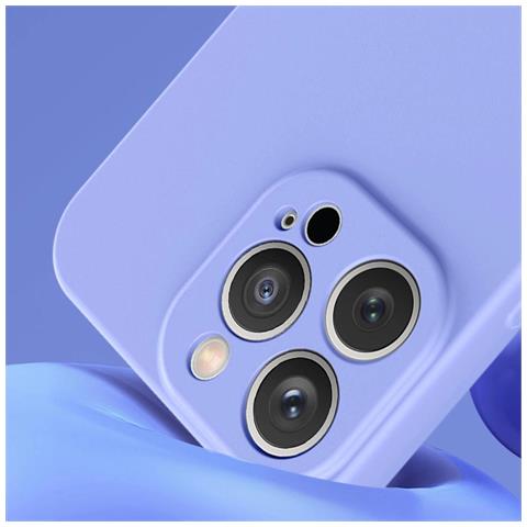 Custodia In Silicone Viola Per Iphone 14 Plus - Foto 2