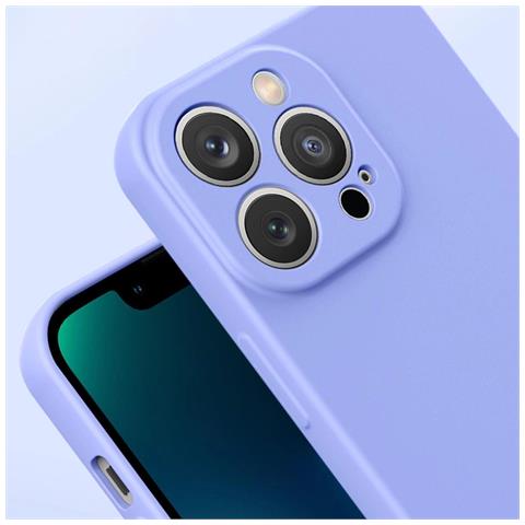Custodia In Silicone Viola Per Iphone 14 Plus - Foto 7