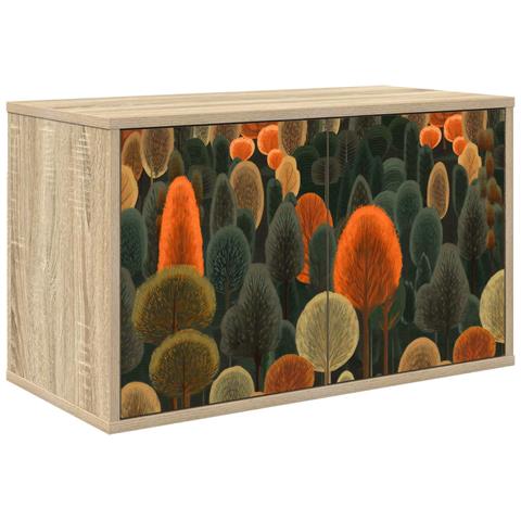 Mobile TV da Parete ZAANDAM 69 x 33 x 40 cm Rovere Sonoma - Foto 1