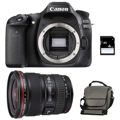 Eos 80D + 17-40 L Usm + Borsa + 4Gb Sd - Foto 1