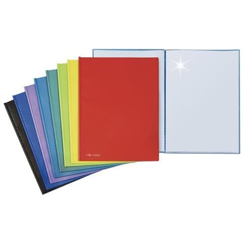 SEI Rota Portalist. Asso 100B Nero - Raccoglitore Ad Anelli In Policarbonato, 100 Tasche, Formato 22x30 Cm